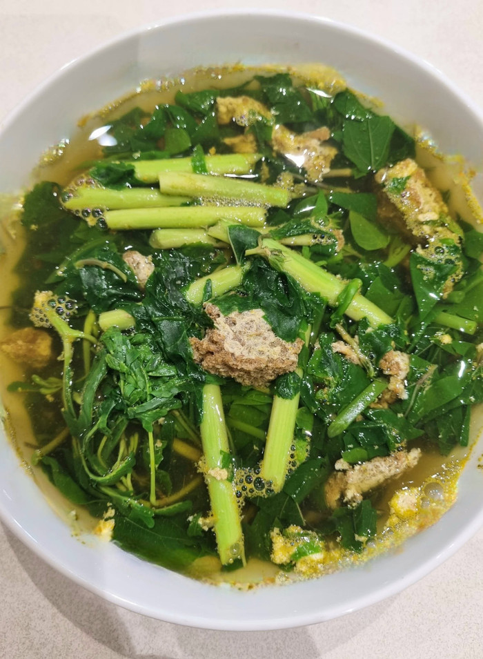 Bát canh rau rút. Ảnh: Sưu tầm
