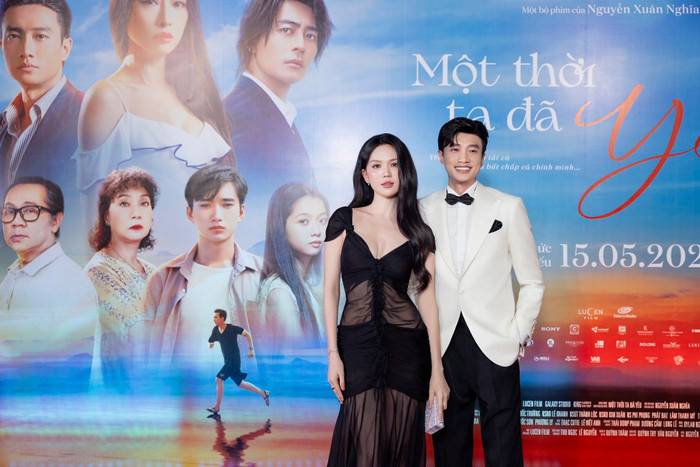 Quốc Trường và Ngọc Trinh nhiều lần xuất hiện thân thiết nhưng chưa có dự án điện ảnh chung. Ảnh: FBNV
