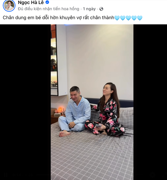Vợ NSND Công Lý chia sẻ.