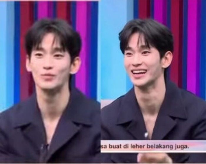 Kim Soo Hyun xuất hiện với vẻ ngoài gầy hơn trước trong video phỏng vấn mới đây.