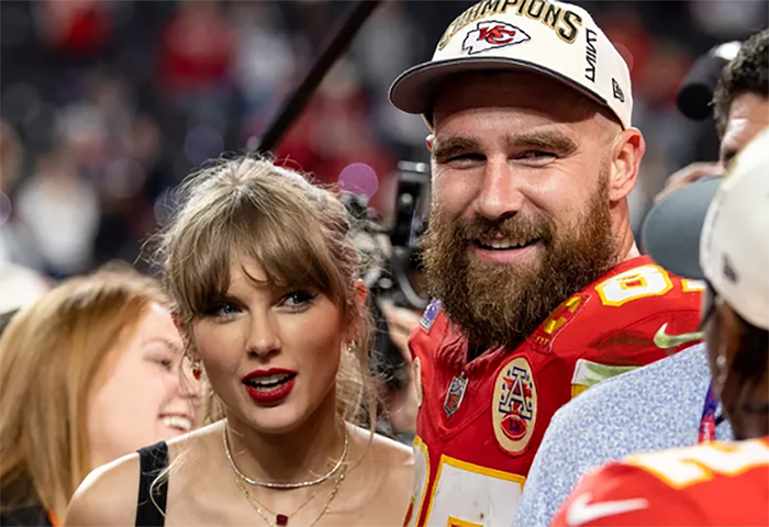 Taylor Swift vốn không xa lạ với khu vực VIP tại sân Arrowhead.