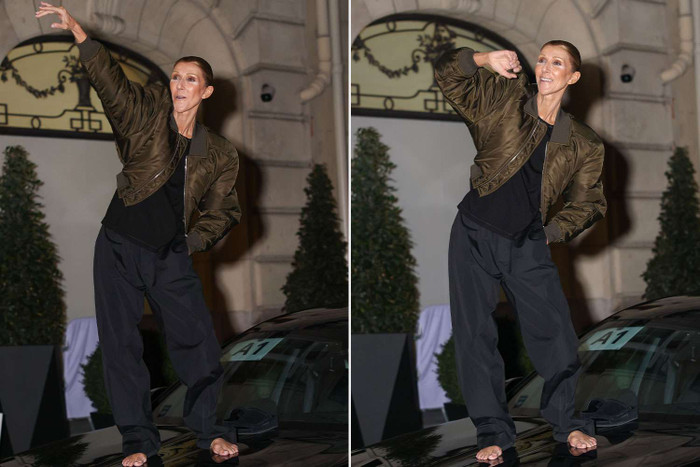 Céline Dion hát và nhảy chân trần trên nóc ô tô giữa vòng vây người hâm mộ ở Paris Ảnh 1