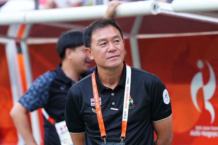 U23 Thái Lan gây ấn tượng tại ASIAD 2026 khi ngược dòng đánh bại U23 Hong Kong (Trung Quốc) với tỷ số 5-1, qua đó giành 6 điểm sau hai lượt trận. Ảnh: FAT
