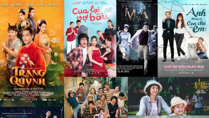 Trấn Thành bắt đầu xuất hiện trên màn ảnh rộng từ năm 2010 trước khi chuyển dần sang vai trò đạo diễn và nhà sản xuất.