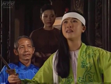 Vai diễn 'cô đào' kinh điển của nghệ sĩ Kiều Oanh trong bộ phim Đất phương Nam.