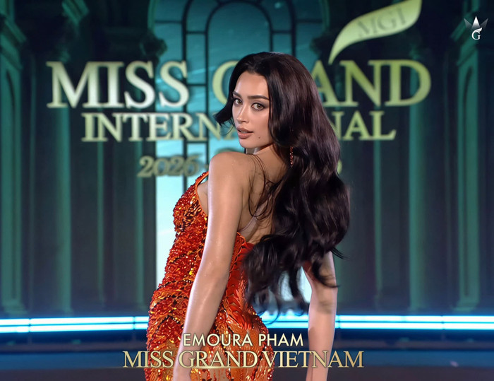 Emoura Phạm trong sự kiện ra mắt truyền thông của Miss Grand International 2026.