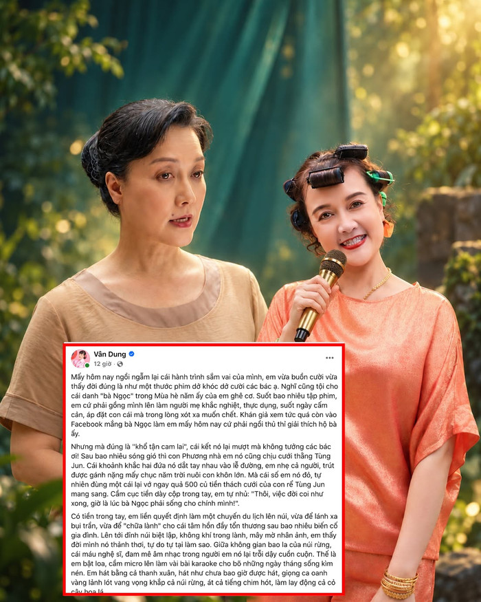 Nghệ sĩ Vân Dung chia sẻ.
