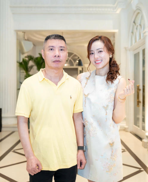 Công Lý và vợ Ngọc Hà.
