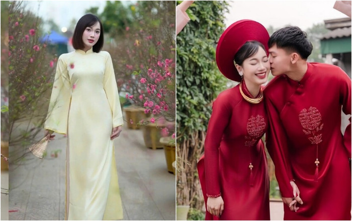Cô giáo Nguyễn Linh - bà xã của cầu thủ Hồ Văn Cường.