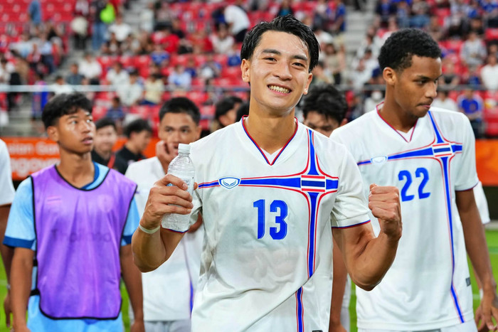 U23 Thái Lan sẽ mặc áo trắng, đối đầu Trung Quốc ở tứ kết ASIAD 2026, đây là trận đấu chưa dùng VAR. Ảnh: FAT