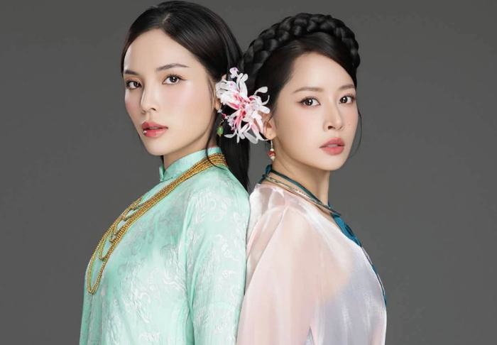 Chi Pu và Kỳ Duyên trong Chị Chị Em Em 3.