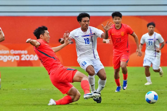 Giấc mơ tiến sâu của U23 Thái Lan tại môn bóng đá nam ASIAD 20 đã khép lại sau thất bại 0-3 trước U23 Trung Quốc ở vòng tứ kết diễn ra chiều 26/9 tại Nhật Bản. Ảnh: FAT
