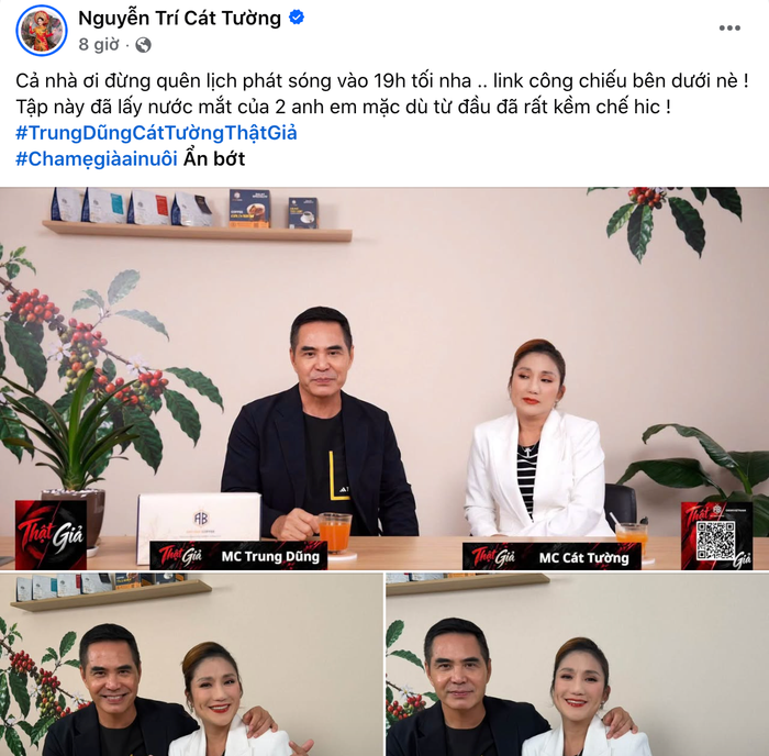 Cát Tường chia sẻ.