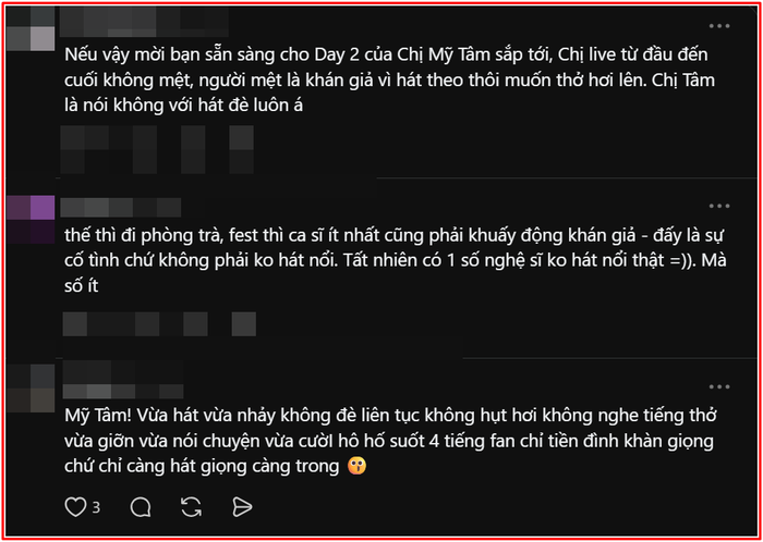 Nhiều khán giả gọi tên Mỹ Tâm bên dưới một bài đăng trên Threads&nbsp;