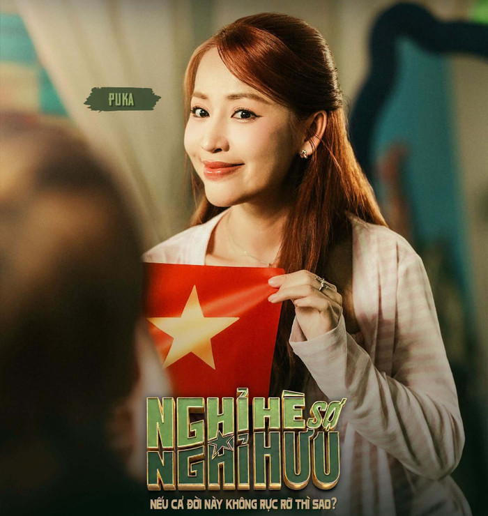 Puka đảm nhận vai Hà Live, một cô gái trẻ làm nghề livestream bán hàng.