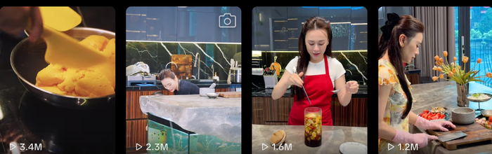 Phương Oanh vẫn giữ thú vui với bếp núc khi trở lại mạng xã hội.
