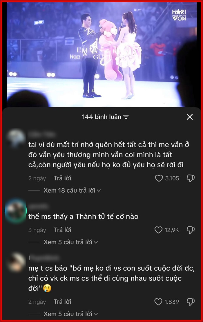 Cư dân mạng xúc động trước chia sẻ của Hari Won về Trấn Thành.