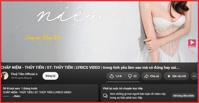 Tuy nhiên sau hơn 1 tháng ra mắt, ca khúc chỉ thu về hơn 58 nghìn lượt xem và nhanh chóng rơi vào quên lãng.