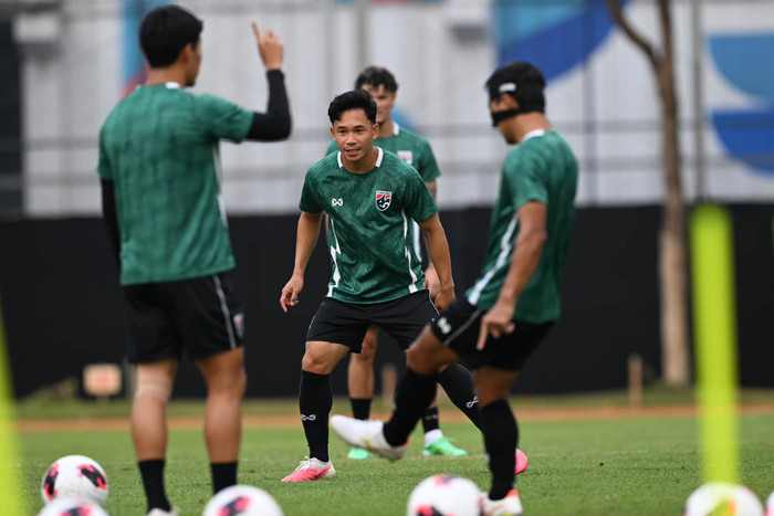 Supachok Sarachat trở lại sau chấn thương để cùng tuyển Thái Lan dự FIFA ASEAN Cup 2026 là một trong những điểm đáng chú ý về nhân sự của đội bóng xứ chùa vàng. Ảnh: FAT