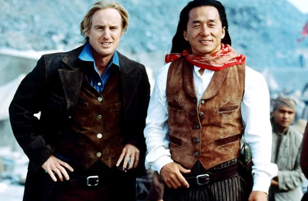 Thành Long kết hợp Owen Wilson trong Trưa Thượng Hải, mở ra màn kết hợp giữa võ thuật phương Đông và màu sắc miền Tây.