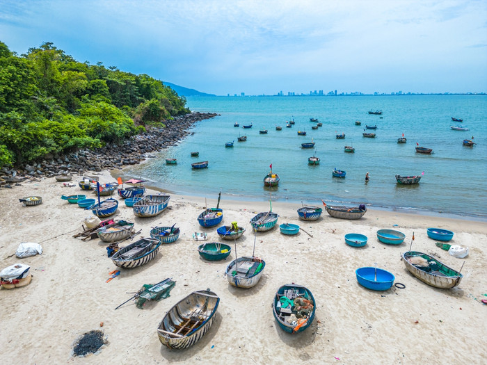 Làng chài Nam Ô. Ảnh: Sưu tầm