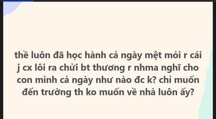 Một tài khoản ẩn danh chia sẻ cảm xúc tiêu cực về cha mẹ. Ảnh:&nbsp;chụp màn hình