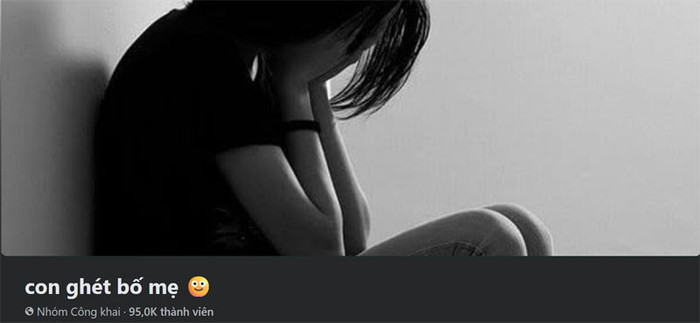 Nhóm 'Con ghét bố mẹ' thu hút 90.000 thành viên. Ảnh: chụp màn hình