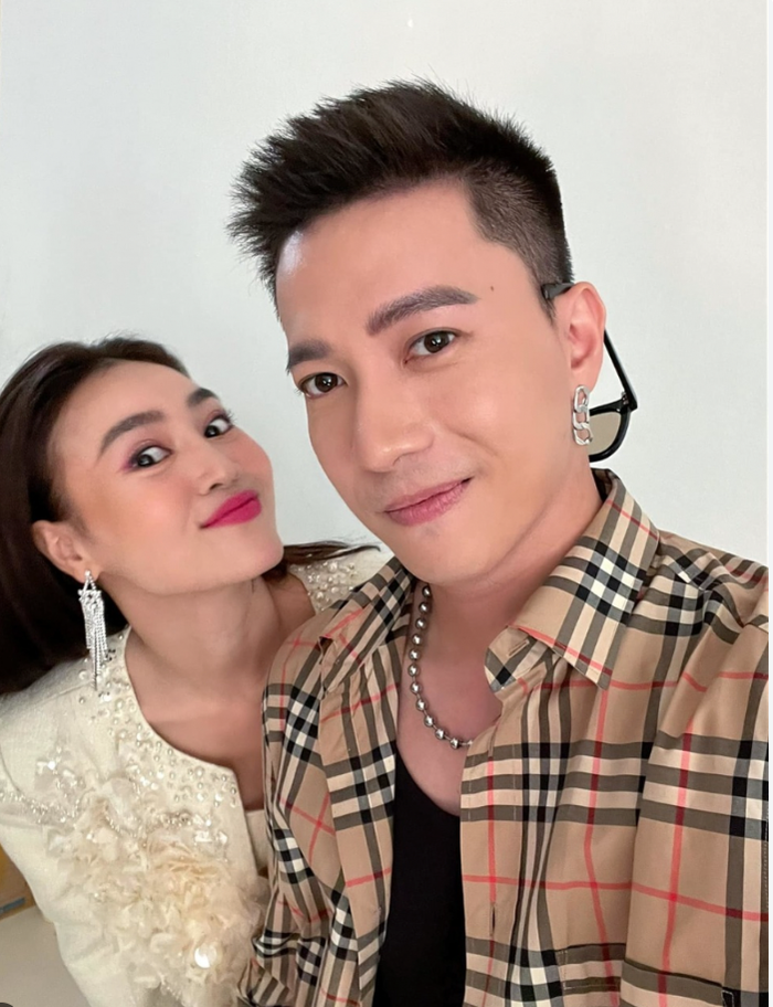 Mối quan hệ thân thiết của S.T Sơn Thạch và Ninh Dương Lan Ngọc khiến nhiều người ngưỡng mộ.