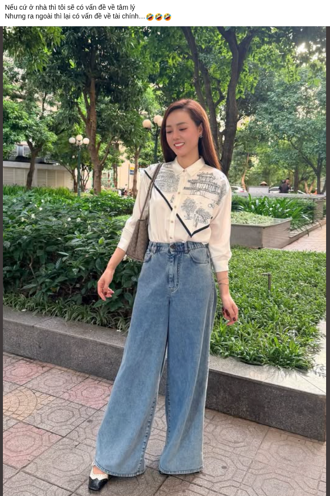 Bài đăng của vợ NSND Công Lý trên trang cá nhân. Ảnh: FBNV