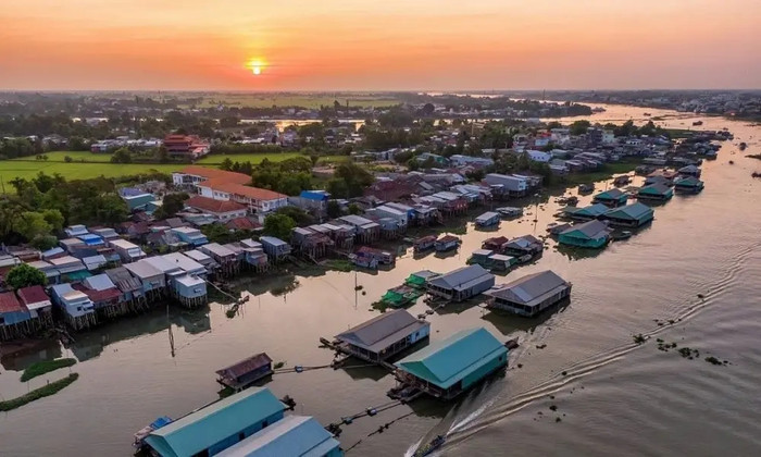 Cảnh đẹp sông nước Vĩnh Long. Ảnh: Sưu tầm