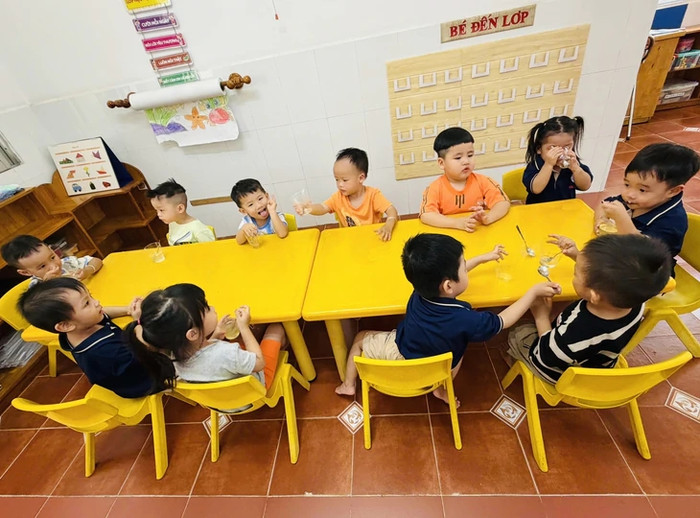 Học sinh mầm non công lập ở TP.HCM. Ảnh: THẢO THƯƠNG&nbsp;