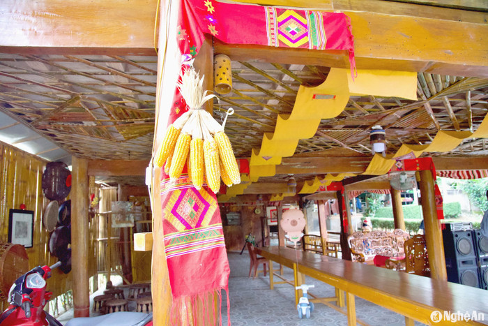 Một không gian homestay tại bản Nưa. Ảnh: báo Nghệ An