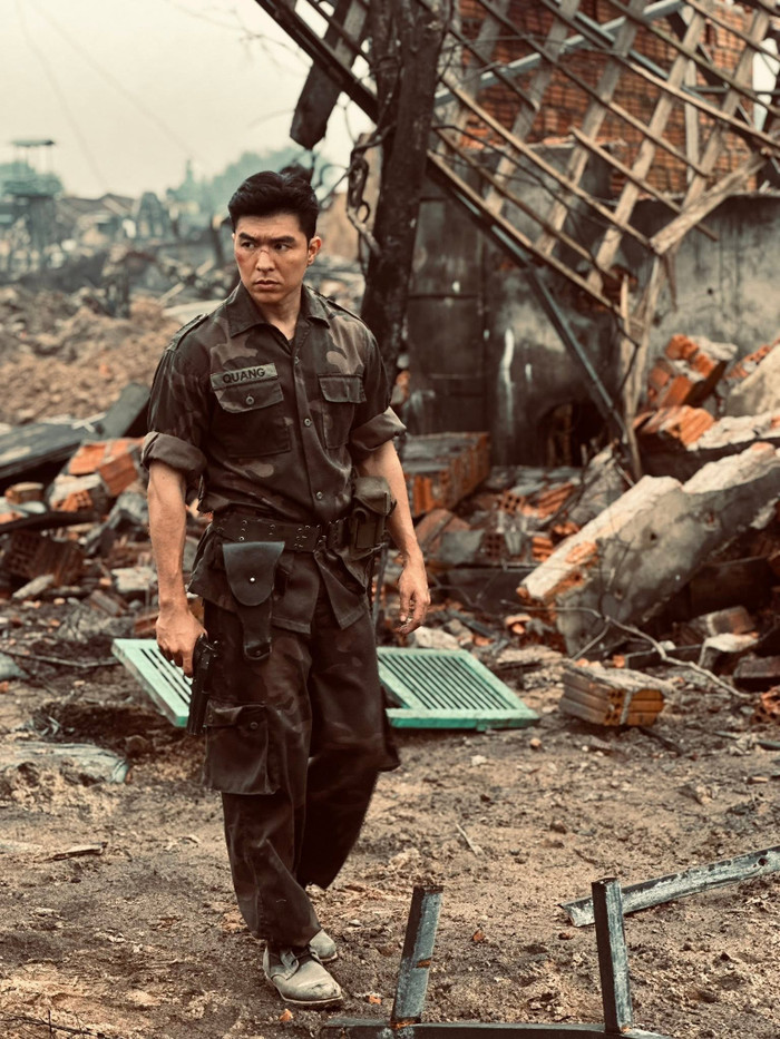 Steven Nguyễn gây dấu ấn với vai Trung úy Nguyễn Phúc Quang. Ảnh: FBNV