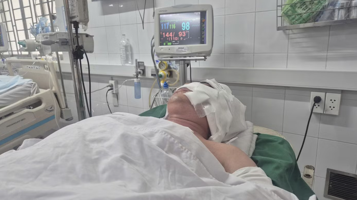 Anh Q. đang điều trị tại bệnh viện.