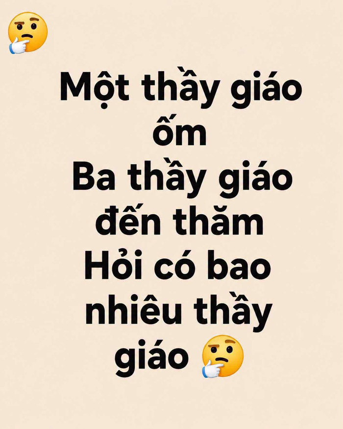 Bài toán đố mẹo gây tranh luận trên mạng xã hội.