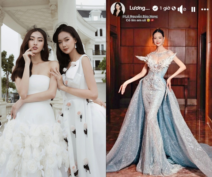 Lương Thùy Linh chúc Bảo Ngọc đạt thành tích cao trước thềm chung kết Miss World.