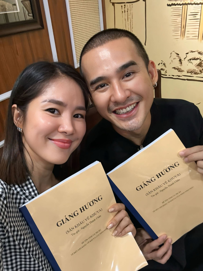 Lê Phương chia sẻ khoảnh khắc bên Lương Thế Thành.&nbsp;