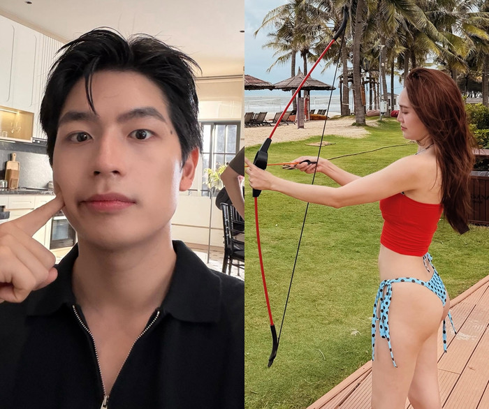 Quốc Anh 'thả tim' bài đăng khoe ảnh áo tắm của Ninh Dương Lan Ngọc.