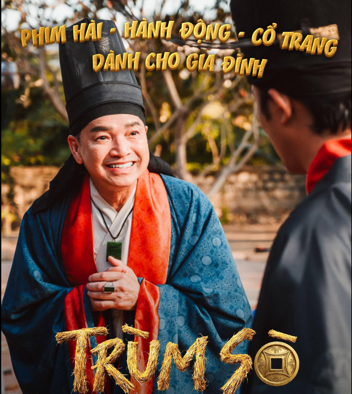 Quang Minh đảm nhận vai Thầy Đề trong Trùm Sò, nhân vật mang màu sắc hài hước và trào phúng. Ảnh: NSX