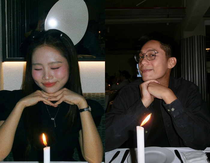 Phương Mỹ Chi và Bảo Định chụp ảnh cho nhau trong buổi đi ăn. Khán giả thích thú 'đẩy thuyền' cặp đôi.
