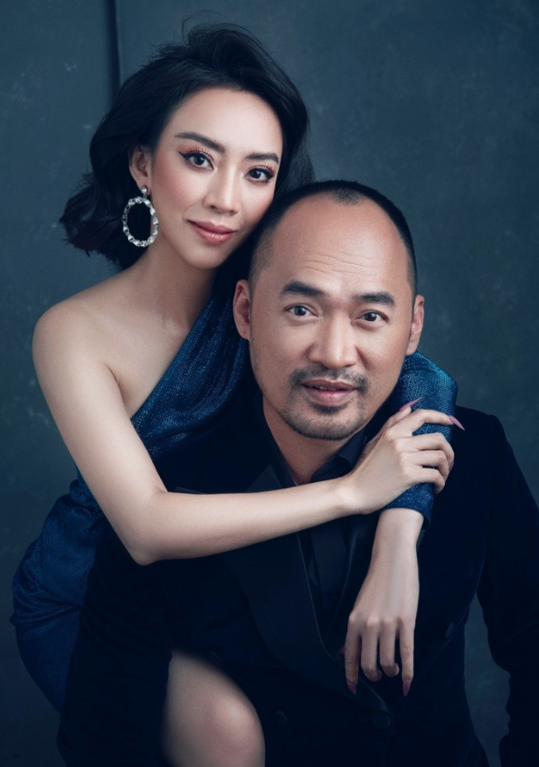 Vợ chồng Thu Trang - Tiến Luật.