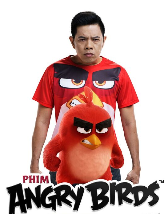 Thái Hòa lồng tiếng nhân vật Red - chú chim đỏ trong Angry Birds.