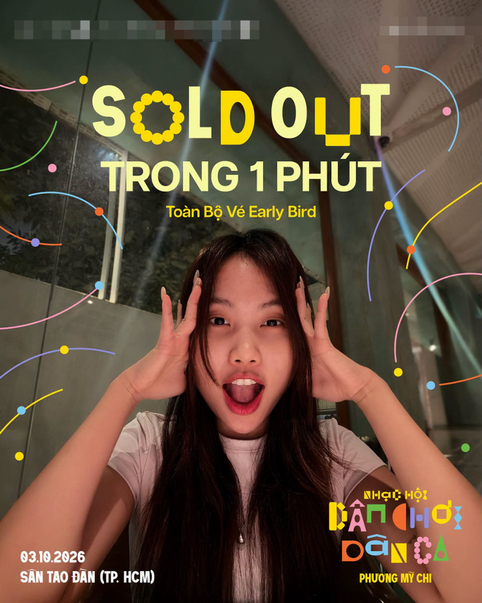 Trước đó, Phương Mỹ Chi mở bán hạng vé Early Bird cho Dân Chơi Dân Ca. Chỉ sau khoảng một phút, toàn bộ vé đã được bán hết.&nbsp;