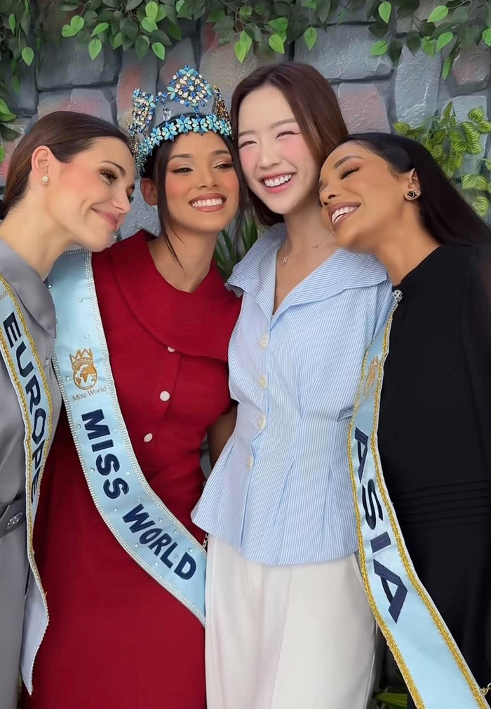 Bảo Ngọc bên top 3 Miss World 2026.&nbsp;