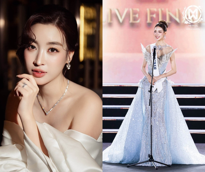 Đỗ Mỹ Linh tái xuất showbiz khi xuất hiện tại chung kết Miss World và cổ vũ Lê Nguyễn Bảo Ngọc.