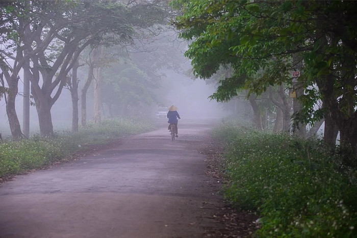 Sáng sớm tinh mơ ở xứ Nghệ. Ảnh: Tạp chí sông Lam