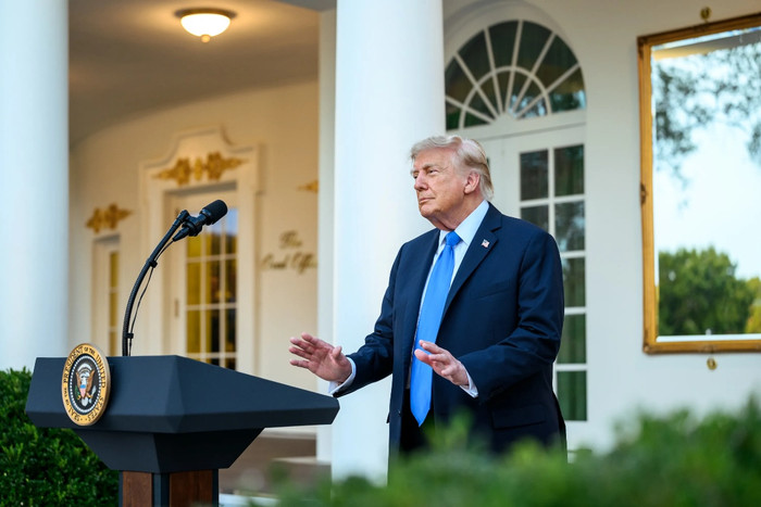 Tổng thống Mỹ Donald Trump trong một sự kiện ở Nhà Trắng hôm 2/9 (Ảnh: Nhà Trắng).
