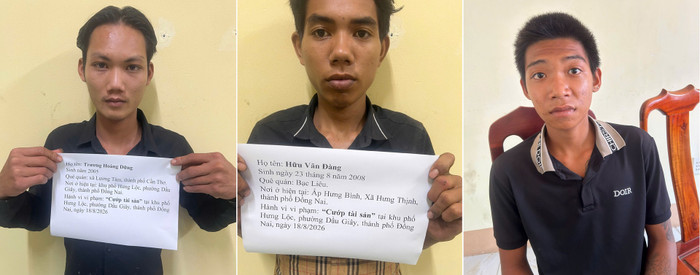 Các đối tượng Dững, Đàng và Phúc
