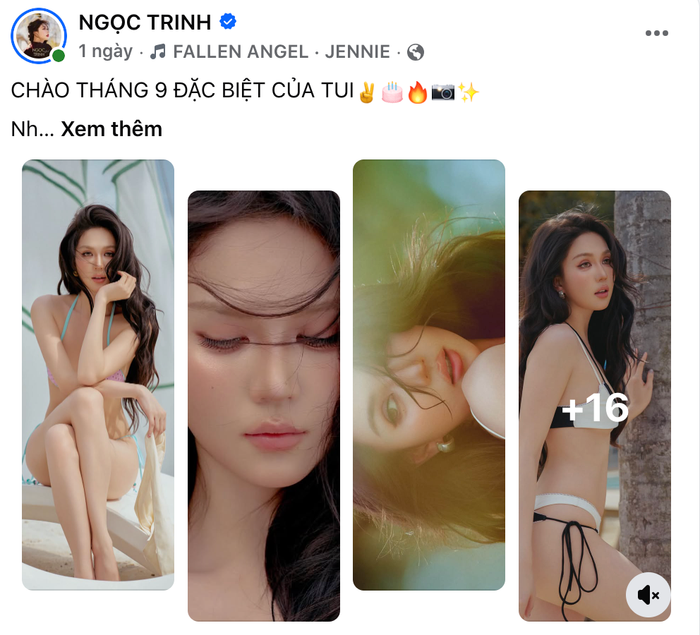Ngọc Trinh chia sẻ.