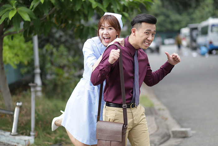 &nbsp;Hari Won đảm nhận vai y tá Hằng - nữ chính đồng hành cùng bác sĩ Thành do Trấn Thành thủ vai trong Bệnh viện ma.